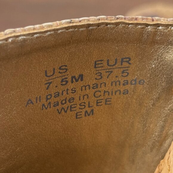 NEW Sam Edelman Women's Weslee Espadrilles Platform Sandals Cork Brown Sz 7.5 - Picture 13 of 14